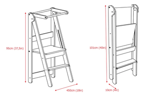 Tour de cuisine Montessori Lit en bois pour tout-petits Ferme ou chambre à coucher Design moderne Europe - Product Image 6