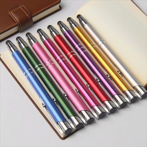 High-End Custom Logo Business Ballpoint <b>Pens</b> <b>Colorful</b> Promotional Metal for Stylus for Office Use Manufactured Stationery Touch - Product Image 3
