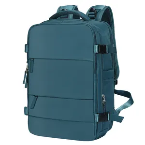 Low MOQ Custom Logo Herren Leder rucksack Tragbare Laptop tasche im Modestil mit USB für Schule und Reisen