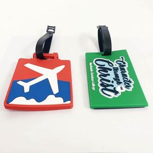 Étiquette de bagage en caoutchouc souple en PVC silicone personnalisée avec logo, étanche, pour voyage, modèle 2022 OEM - Product Image 2