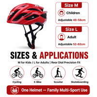 Casque de vélo sport en PC et EPS moulé en gros, 220g, pour enfants et adultes, idéal pour VTT, cyclisme et trottinette