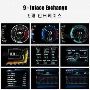 จอแสดงผลดิจิตอลแบบ HUD OBD2 อเนกประสงค์รุ่นใหม่ แสดงผลบนกระจกหน้ารถ พร้อมฟังก์ชั่นสแกนเนอร์อัตโนมัติ แสดงทิศทาง คอมพิวเตอร์ แสดงข้อมูลเทอร์โบ ทดสอบเบรก และสัญญาณเตือนภัยรถยนต์ - Product Image 4