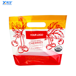 Bolsa de Embalaje Transparente de PE con Cierre, Duradera <span class=keywords><strong>y</strong></span> Autosellable, para Frutas como Uvas, Cerezas, Plátanos, Manzanas <span class=keywords><strong>y</strong></span> Naranjas - Product Image 2