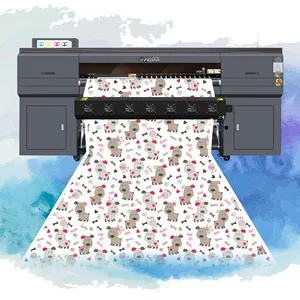 High speed 15 heads Digital Textile Printer thermal sublimation ink system