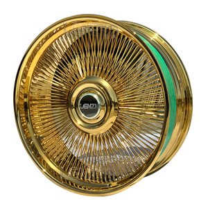 ล้อแม็กซ์ LENZIO BRAND 5x114.3 ลายซี่ลวด สีทอง ขนาด 24 นิ้ว - Product Image 1