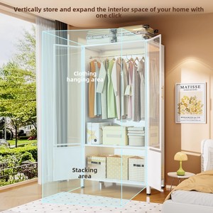 <span class=keywords><strong>Armadio</strong></span> in Acciaio per Camera da Letto, Uso Domestico, Alloggi in Affitto, Antipolvere con Ante, <span class=keywords><strong>Cabina</strong></span> <span class=keywords><strong>Armadio</strong></span> in Metallo, <span class=keywords><strong>Armadio</strong></span> per Bambini - Product Image 4