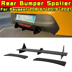Car Rear Bumper <strong>Spoiler</strong> Lip Diffuser Modification Part For <strong>Peugeot</strong> <strong>208</strong> GT 2019-2021 Bumper Guard Protector Cover Car Accessories - Product Image 2