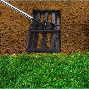 Niveleur de pelouse manuel en acier de grande taille de 30*10 pouces pour l'engrais organique d'herbe et de sable nivelant l'entretien du gazon de la cour du <span class=keywords><strong>jardin</strong></span> - Product Image 6