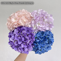 HGA Grosir Bunga Hydrangea Antik Sutra Imitasi untuk Dekorasi Meja Musim Gugur dan Dekorasi Ruang Tamu Rumah.