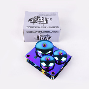Stainless Steel <b>Nail</b> Polish Remover Disinfection Bowl with Tray Lid for Salon Manicure - Product Image 3