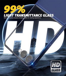 Protector de Pantalla Frontal Compatible con Fundas, Cristal Templado 9H para <span class=keywords><strong>Samsung</strong></span> <span class=keywords><strong>Galaxy</strong></span> <span class=keywords><strong>Z</strong></span> <span class=keywords><strong>Flip</strong></span> 7 FE 6 5, Película Protectora Transparente HD, Precio de Fábrica - Product Image 4