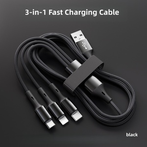 <span class=keywords><strong>Cable</strong></span> de Carga Múltiple 3 en 1 de 66w, <span class=keywords><strong>Cable</strong></span> de Carga Universal Trenzado con Puerto USB Tipo C/Micro de Carga Rápida para <span class=keywords><strong>iPhone</strong></span> - Product Image 4
