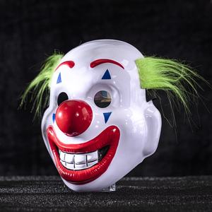 BAIGE Halloween <span class=keywords><strong>Joker</strong></span> vert cheveux Clown masque visage complet en plastique maquillage pour fête <span class=keywords><strong>film</strong></span> d'horreur télévision moteur de recherche amélioré - Product Image 2