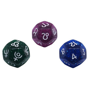 Dados de Astrología Populares en el <span class=keywords><strong>Mundo</strong></span>, Juego de 3 Piezas, Número de Signo <span class=keywords><strong>del</strong></span> Zodiaco, Constelación, Adivinación <span class=keywords><strong>del</strong></span> Futuro - Product Image 5