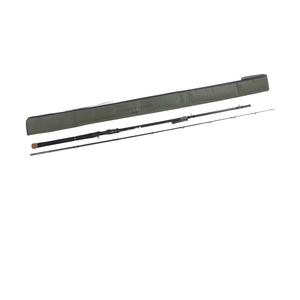 Canne à pêche pour leurres de basses 4M, action moyenne rapide, multi-sections, pour eau douce et mer, guides noirs SIC, Indonésie - Product Image 1