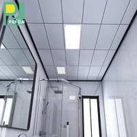 Panneau de plafond en aluminium carré perforé moderne, insonorisant, ignifuge, imperméable, anti-moisissure, isolant thermique, pour usage hôtelier