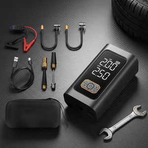 Démarreur de voiture portable haute puissance 1500A, pack de démarrage de batterie de voiture 12V, dispositif de démarrage <span class=keywords><strong>avec</strong></span> batterie externe, <span class=keywords><strong>pince</strong></span> intelligente et lumière LED - Product Image 1