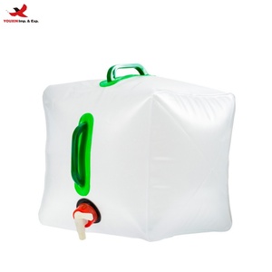 Outdoor Survival Collapsible Portable Folding Camping Drink <b>Water</b> Storage PVC Bucket Container RTS Bulk Mixed Order - Product Image 1