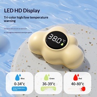 Thermomètre de bain pour bébé en plastique en forme de nuage, modèle CC-415, pour nouveau-nés et enfants, usage domestique, avec design à bulles