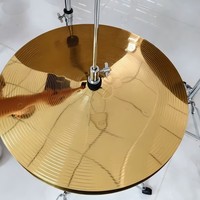 Golden Color Brass Alloy Mirror Practice Cymbals Set 5 Pcs