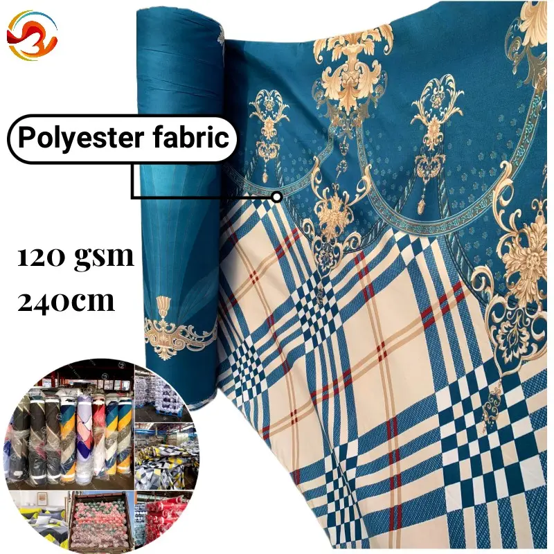 120gsm phân tán in Polyester bedsheets chải vải cho tấm ga trải giường nệm sợi nhỏ chải vải