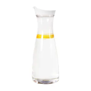 Lot de pichet à eau en Polycarbonate 1 kit, 1080ml(36oz), pichet à jus transparent de Restaurant