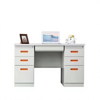 Armoire en acier à double porte avec rangement pour vêtements et armoire supérieure pour chambre à coucher, dortoir, bureau