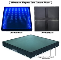 Lumières de scène de piste de danse LED aimant sans fil IP 55 avec panneaux de commande Dmx 512 pour mariage parc résidentiel extérieur