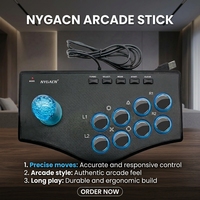 Fournisseur direct transfrontalier d'ordinateurs, téléviseurs, projecteurs, téléphones Android P3, manettes de jeu d'arcade filaires King Fighters Combo