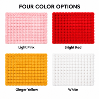 Lingette de cuisine en crochet au point mousse pour usage quotidien, durable, réutilisable, douce et absorbante, idéale pour les tâches de nettoyage de Noël en cuisine