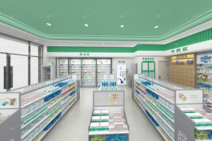 04-XDZYS012 Solution clé en main de design d'intérieur pour pharmacie avec étagères murales réglables pour les chaînes de magasins de marque - Product Image 6