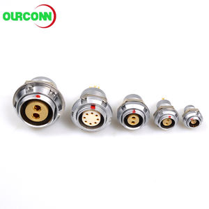 Connecteur Push Pull circulaire ECG 2 broches noyau d'aiguille à angle de 90 degrés du connecteur Push Pull de carte de Circuit imprimé - Product Image 4