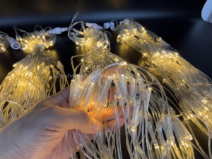 Tùy chỉnh Led Curtain <span class=keywords><strong>Lights</strong></span> đèn giáng sinh trang trí ngoài trời Wedding party Vòng hoa Icicle chuỗi <span class=keywords><strong>Lights</strong></span> đối với tổ chức sự kiện - Product Image 5