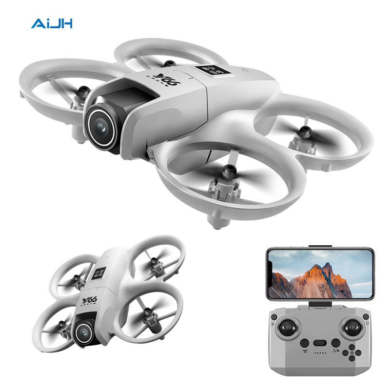 AiJH V66 крышка объектива для дрона против столкновений аксессуары для дрона шарнирная Защита бампера 360 ° рулон дрона