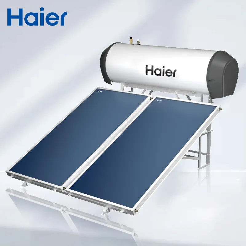 Sistema de aquecedor solar de água sifônico doméstico 120l integrativo pressurizado 120 litros 200L placa plana