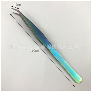 New precision gold feather tweezers, gold and colored eyelash <b>extension</b> curling tweezers, camellia tweezers for eyelash - Product Image 1