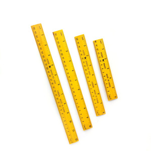 Reglas de Madera Amarillas con Logotipo Personalizado de 15, 20, 25 y 30 cm de Varias Longitudes para Uso Escolar, en el Hogar y en la Oficina - Product Image 4