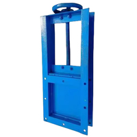 Válvula de Compuerta Deslizante Tipo Pared Fluida, Válvula de Penstock para Silo, Válvula de Cuchilla Deslizante Manual para Fluidos, Fabricante Chino
