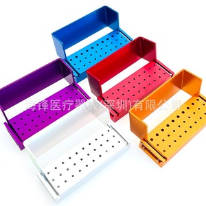 Support de fraises dentaires Hai Feng à 30 trous, support de stérilisation de type ouvert pour fraises diamantées à grande vitesse, plusieurs couleurs - Product Image 1
