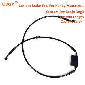 Tuyaux de frein en acier inoxydable noir de haute qualité avec revêtement PTFE pour <span class=keywords><strong>moto</strong></span> <span class=keywords><strong>Harley</strong></span> Davidson Sportster avec ABS - Product Image 2