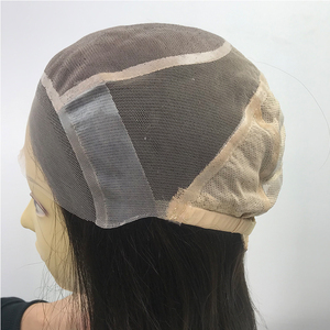 Perruques en cheveux humains entièrement nouées à la main, avec dentelle frontale, sans colle, base mono de qualité médicale, dessus en monofilament, partie libre, pour l'<span class=keywords><strong>alopécie</strong></span> - Product Image 1