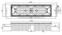 Module d'éclairage LED tunnel 50-80W 28 en 1 5050 SMD 80x150 °   Faisceau asymétrique avec kit de driver Mean Well, fournisseur de modules LED OEM