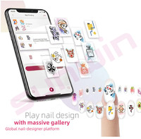 Machine à peinture à ongles numérique 3D portable avec cartouche d'imprimante automatique et sécheuse, style professionnel