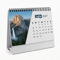 Calendario de Escritorio Personalizado Impreso al por Mayor, Calendario Mensual y Anual, Planificador de Pared, Regalo Promocional Empresarial