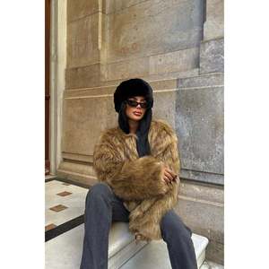 Black Balaclava Fur <b>Hat</b> - Product Image 2