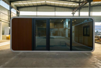 Maison conteneur préfabriquée en acier OEM Apple Pod Cabin 20x40 pieds, design moderne sécurisé, aménagement 1 chambre