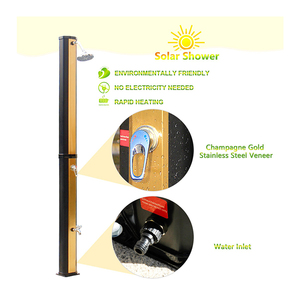Vente flash : la dernière conception de la saison estivale, douche solaire familiale couleur or 35L, douche de plage, douche extérieure, Garten Solardusche - Product Image 4