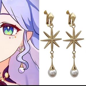 โรบินต่างหูฮอนไค สตาร์ เรล พิโนคชินีเครื่องประดับหูรูปดาวอะนิเมะอุปกรณ์เสริมต่างหูมุก รุ่น 972 สำหรับผู้ใหญ่ทั้งชายและหญิง - Product Image 2