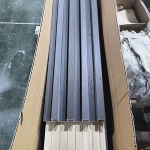 Panel de Pared de Lujo WPC, Rejilla Decorativa 3D para Interiores, Revestimiento de Pared de PVC, Paneles Decorativos Acanalados, Precio al por Mayor - Product Image 1