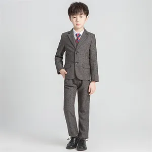 Flowers Boys Suits Wedding Formal Children Suit Tuxedo Dress Party clothing vest pant boy suite set formal